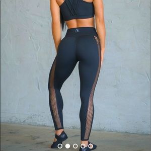 Bombshell Sportswear Black Mesh Leggings